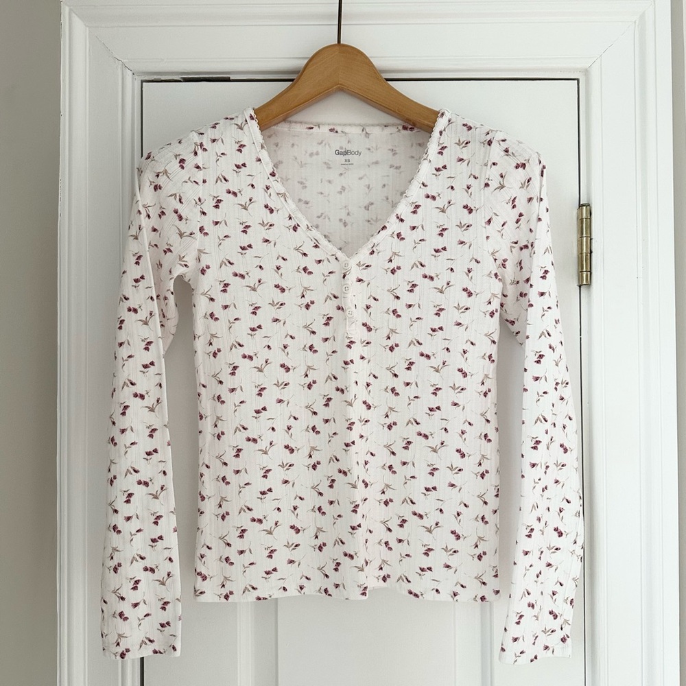 Floral Long-Sleeve Pajama Set - Picture 2 of 7